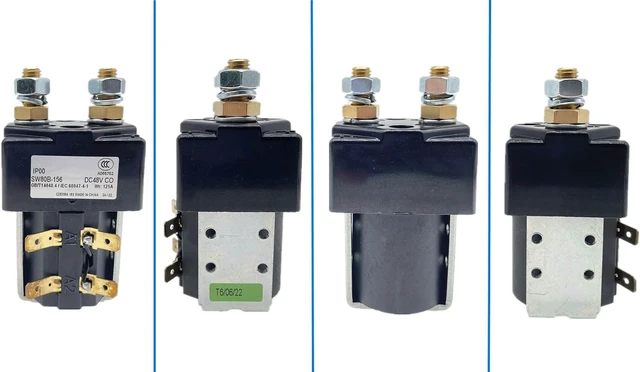 Alt view image 3 of 6 - Contactor SW80B-156, 48V 125A For Curtis ZAPI B4SW11 Controller, Electric Forklift/Golf Cart Solenoid,Single Pole Single Throw SW80B156 SW80156