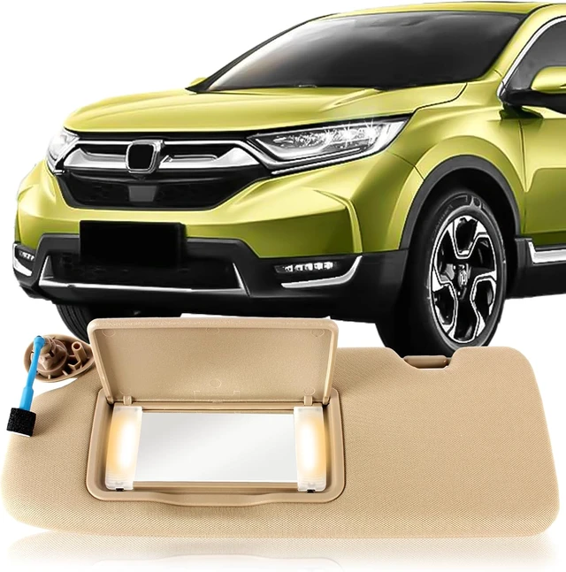 Main image of Left Driver Side Sun Visor for Honda CRV CR-V 2017 2018 2019 2020 2021 2022 Sunvisor Replacement 83280-TLA-A12ZA(Beige)