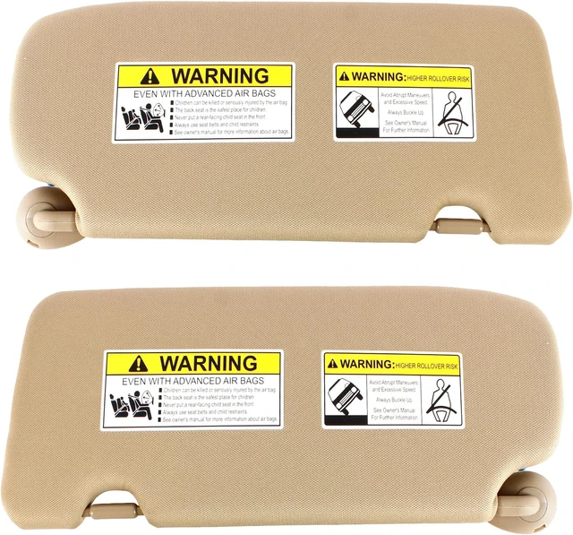 Alt view image 3 of 7 - Left Driver Side Sun Visor for Honda CRV CR-V 2017 2018 2019 2020 2021 2022 Sunvisor Replacement 83280-TLA-A12ZA(Beige)