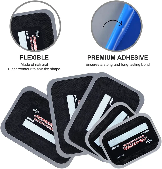Alt view image 6 of 7 - 60 Pieces Tire Patches Heavy Duty 2.6 x 3.2 inche 3.4 x 4.8 Inche