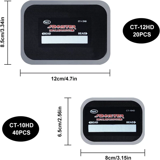 Alt view image 7 of 7 - 60 Pieces Tire Patches Heavy Duty 2.6 x 3.2 inche 3.4 x 4.8 Inche