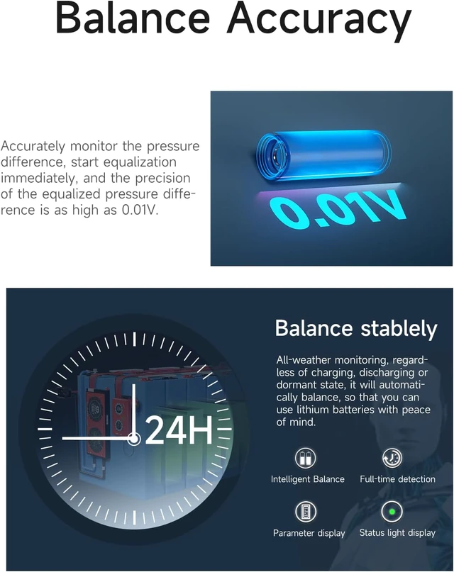 Alt view image 4 of 6 - Smart Active Balancer 16S 1A with Bluetooth for LiFePO4 Li-ion
