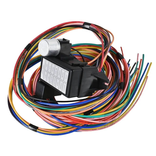 Alt view image 6 of 7 - 14 Circuit Fuse Wire Harness Peplacement for Muscle Car Hot Rod Street
