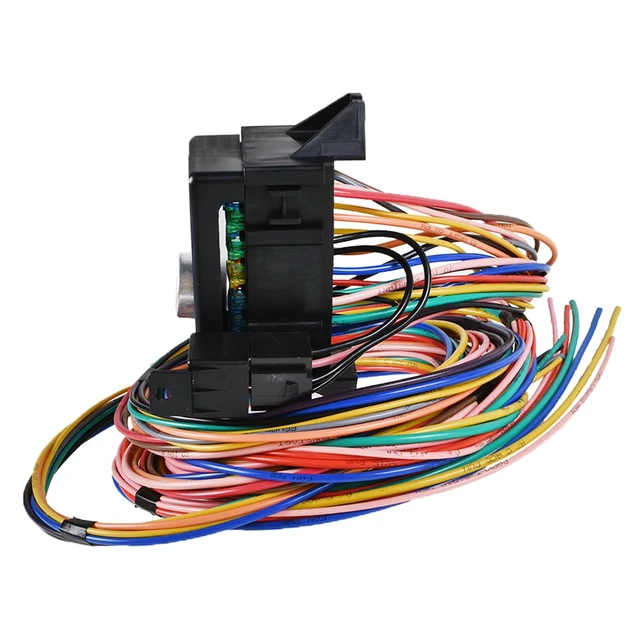 Alt view image 7 of 7 - 14 Circuit Fuse Wire Harness Peplacement for Muscle Car Hot Rod Street