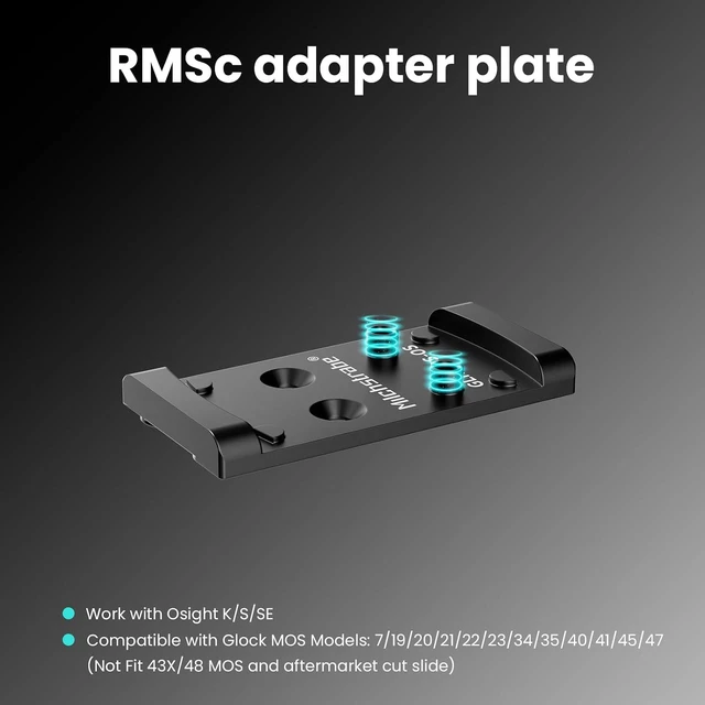 Alt view image 2 of 7 - Adapter Plate for Glock 19/17 MOS, Enhanced Fit
