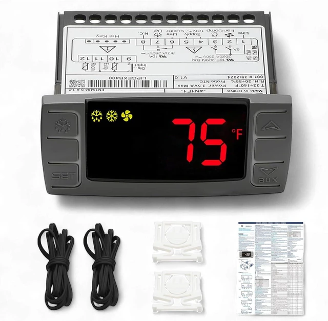 Main image of XR06CX-4N1F1 120V Temperature Controller Compatible with Dixell, 120V