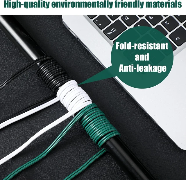 Alt view image 4 of 7 - 10 Pack 6 ft Green Ul Indoor Extension Cord 2 Prong Electric Cord Extender Wire Plug in and End Ac 120 Volts for Outdoor Christmas Connect or Extend String Lights