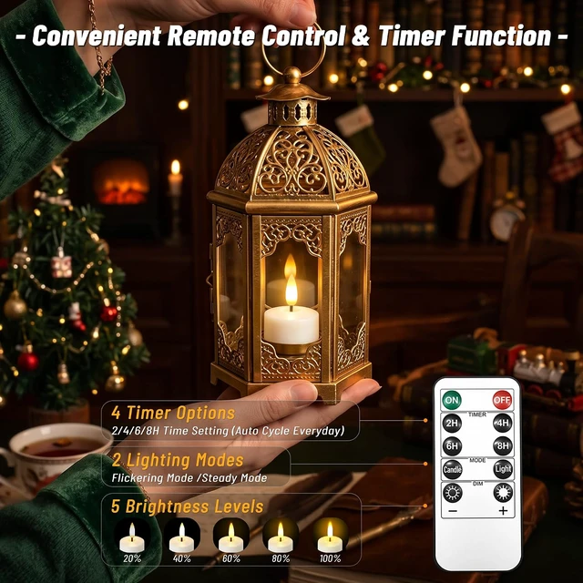 Alt view image 4 of 7 - 12 Pcs Rechargeable Flameless Candles with Remote Timer & Charging Base