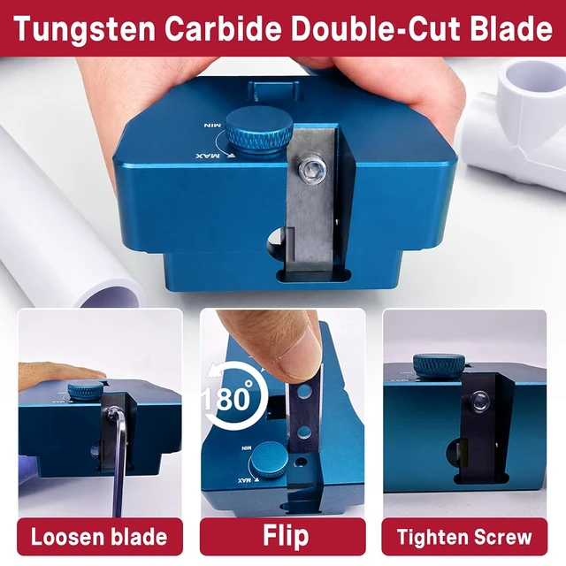 Alt view image 5 of 7 - 9-in-1 Inner & Outer PVC Pipe Deburring Tool Kit,Chamfers PVC Chamfer Tool