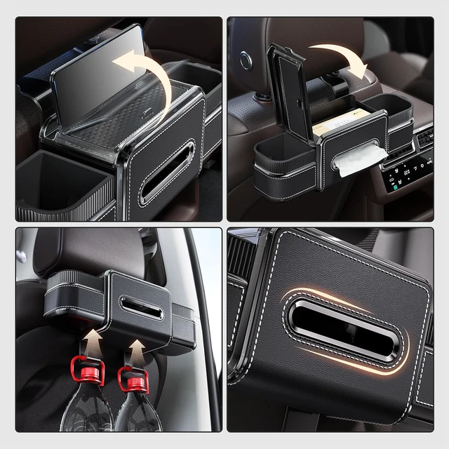 Alt view image 7 of 7 - 6-in-1 Car Headrest Backseat Organizer, Back Seat Car Organizer and Storage