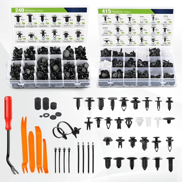 Main image of Car Bumper Retainer Clips 700pcs,30 Sizes Auto Plastic Push Rivets Set with Fastener Remover for Toyota Gm Ford Honda Chrysler