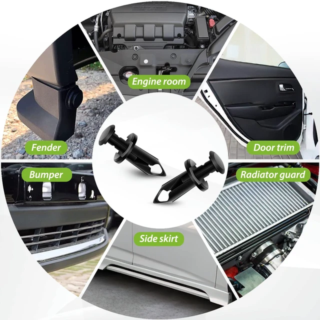 Alt view image 7 of 7 - Car Bumper Retainer Clips 700pcs,30 Sizes Auto Plastic Push Rivets Set with Fastener Remover for Toyota Gm Ford Honda Chrysler