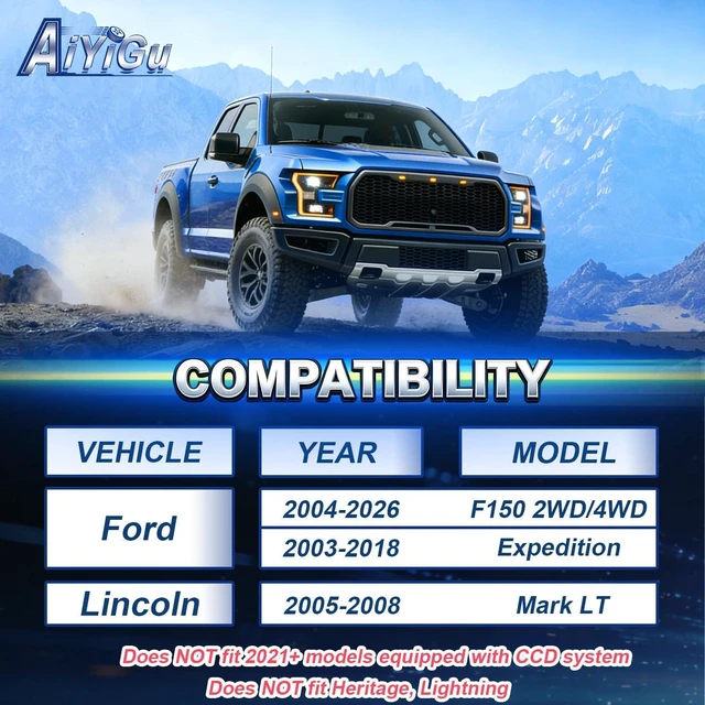 Alt view image 3 of 7 - 2 Inch Front Leveling Lift Kit for 2004-2026 Ford F150, 2WD/4WD