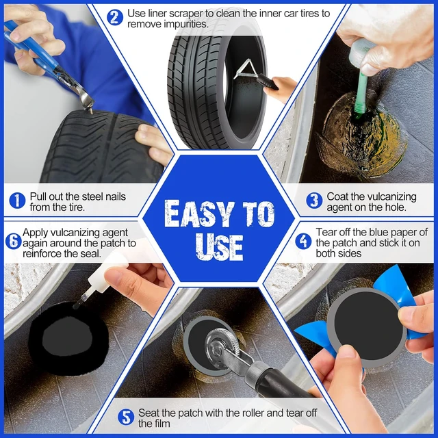 Alt view image 4 of 7 - 300 Pcs Heavy Duty Tire Patches Radial Patch, 58 mm