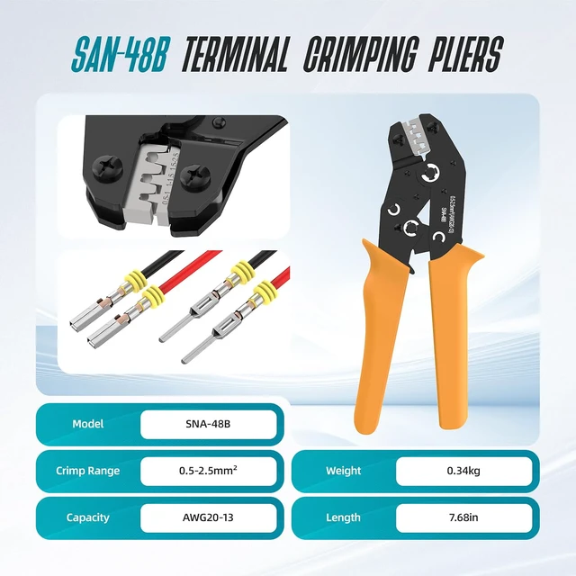 Alt view image 6 of 7 - 1330Pcs 63Sets Waterproof Automotive Electrical Connectors Kit, 1/2/3/4/5/6 Pin Wire Connectors, Automotive Plug Terminal Connector Kit with Crimping Tool, Silicone Seals for Car Motorcycle Wiring
