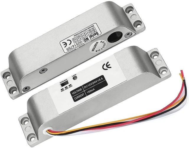 Alt view image 4 of 7 - DC 12V Electric Drop Bolt Lock, Fail Safe NC Mode Electronic Door Lock