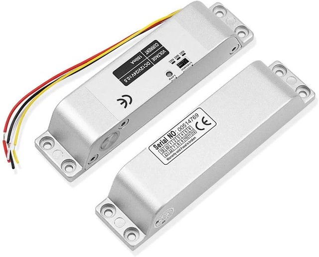 Alt view image 5 of 7 - DC 12V Electric Drop Bolt Lock, Fail Safe NC Mode Electronic Door Lock
