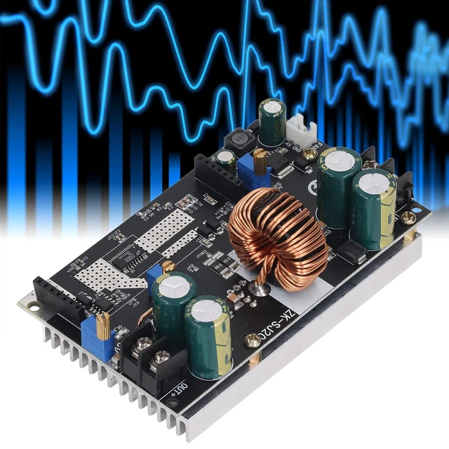Alt view image 3 of 7 - DC DC Boost Buck Converter Step up and Step Down Converter 300W 20A Real Time Control Better Display MPPT Module for Circboard Prototyping Boards