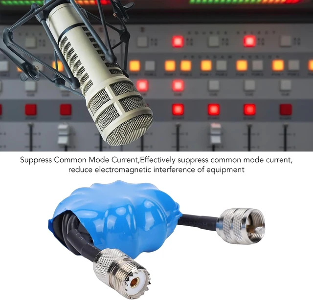 Alt view image 3 of 7 - Hf Common Mode Choke 1:1 Current Balun 1.8-30Mhz with M Connector for Shortwave Antenna Noise Reduction