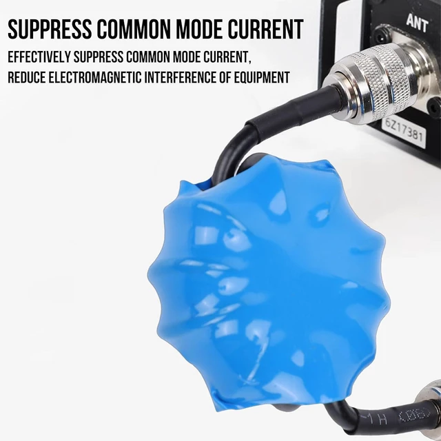 Alt view image 4 of 7 - Hf Common Mode Choke 1:1 Current Balun 1.8-30Mhz with M Connector for Shortwave Antenna Noise Reduction