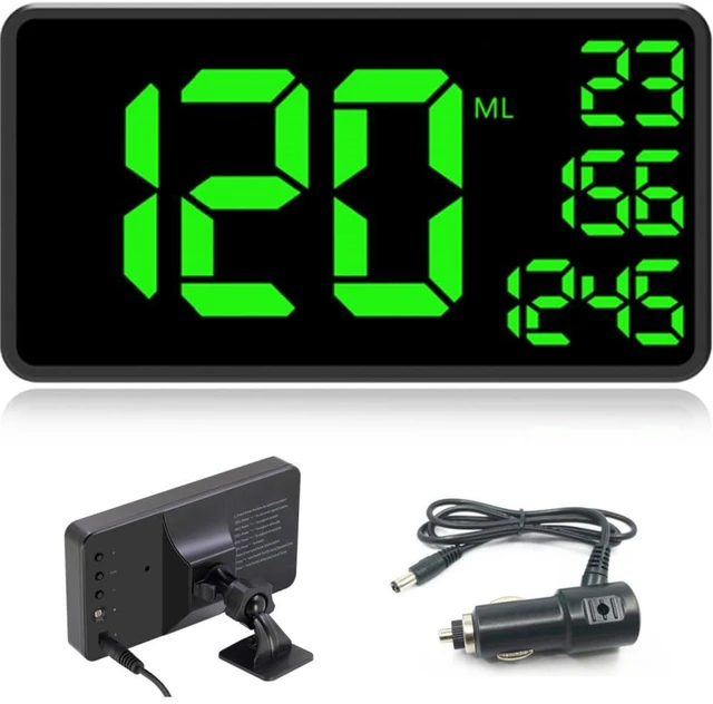Main image of 6.2 Inch Big Screen Truck GPS Speedometer Digital MPH Odometer HUD with Speeding Alert for Car, Golf Cart & All Vehicles