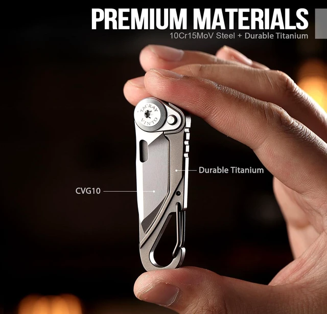 Alt view image 5 of 7 - Vinto 5-in-1 Pocket Multitool Folding Utility Knife for EDC
