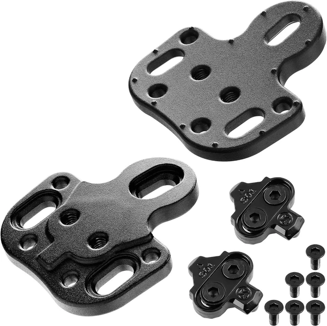 Main image of Bicycle Shoes Cleats Converting Adapters - Using MTB Type SPD Cleats on Road or Indoor Bike Shoes with 3 Holes - Compatible with Shimano SPD Crankbrother