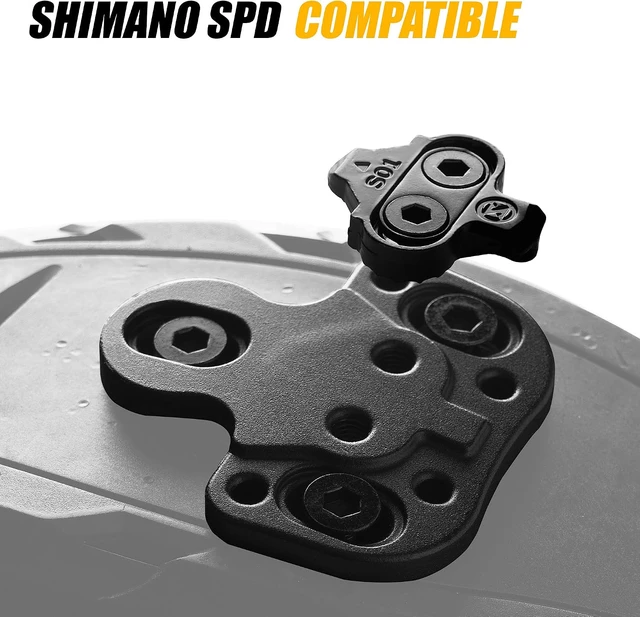 Alt view image 2 of 7 - Bicycle Shoes Cleats Converting Adapters - Using MTB Type SPD Cleats on Road or Indoor Bike Shoes with 3 Holes - Compatible with Shimano SPD Crankbrother