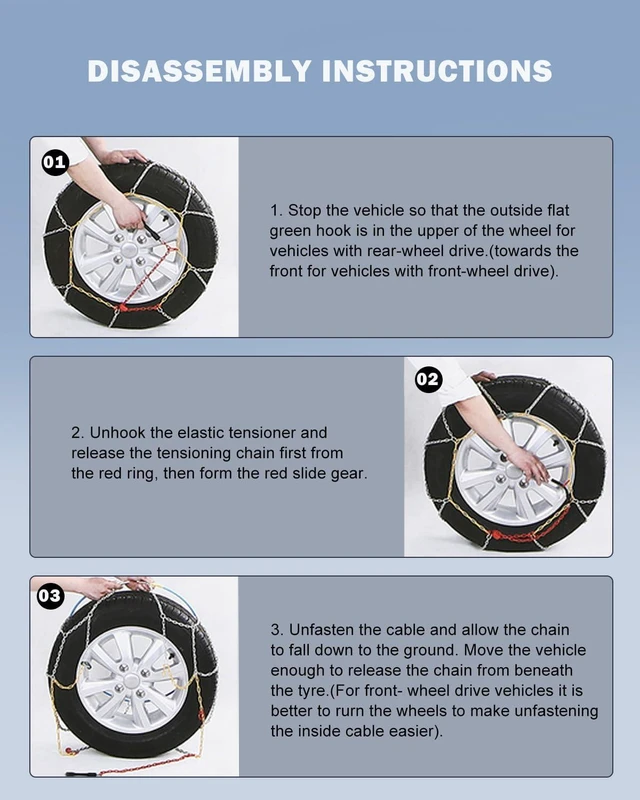 Alt view image 6 of 7 - KN140 Snow Chains for Passenger Car, Pickup, Truck & SUV