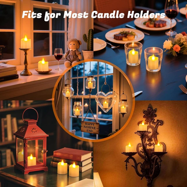 Alt view image 6 of 7 - Rechargeable Flameless Candles with Remote Timer & Charging Base