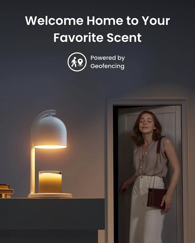 Alt view image 6 of 7 - Smart Candle Warmer Lamp with Timer & Voice Control Dimmable Flameless Candle Wax Melter, Matter-Enabled for Home & Alexa, Perfect Christmas & Birthday Gift for Women, Home Decor