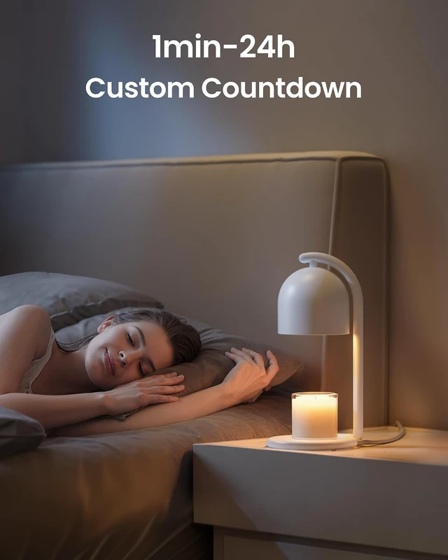 Alt view image 7 of 7 - Smart Candle Warmer Lamp with Timer & Voice Control Dimmable Flameless Candle Wax Melter, Matter-Enabled for Home & Alexa, Perfect Christmas & Birthday Gift for Women, Home Decor