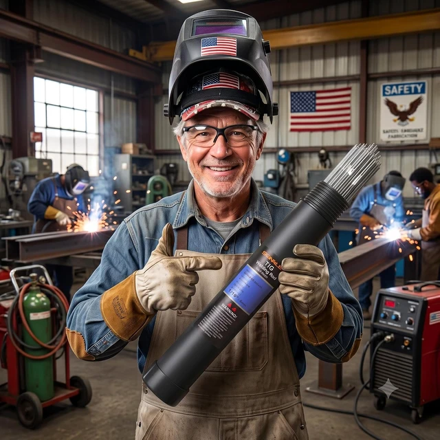 Alt view image 2 of 6 - ER308L 3/32" x 16" 5LB Stainless Steel TIG Welding Wire Filler Rod