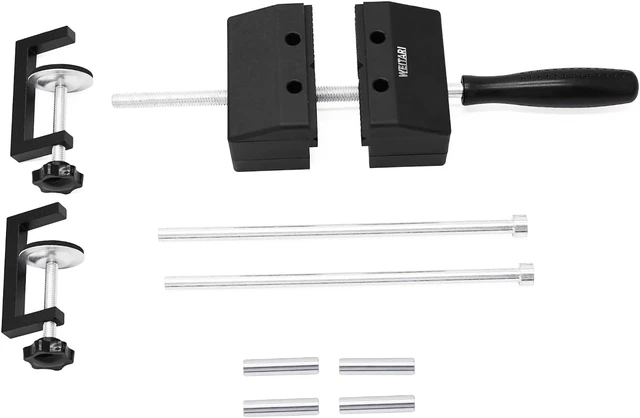 Alt view image 5 of 7 - Adjustable Angle Clamp Bench Vise or Table Vise for Woodworking, Portable Vise,Stationary,Light Duty