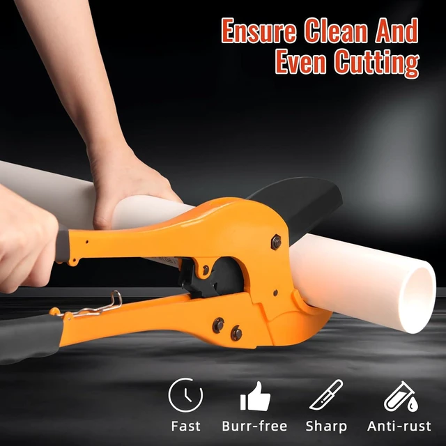 Alt view image 3 of 7 - Heavy-Duty PVC Pipe Cutter, Cuts Up to 2-7/8"
