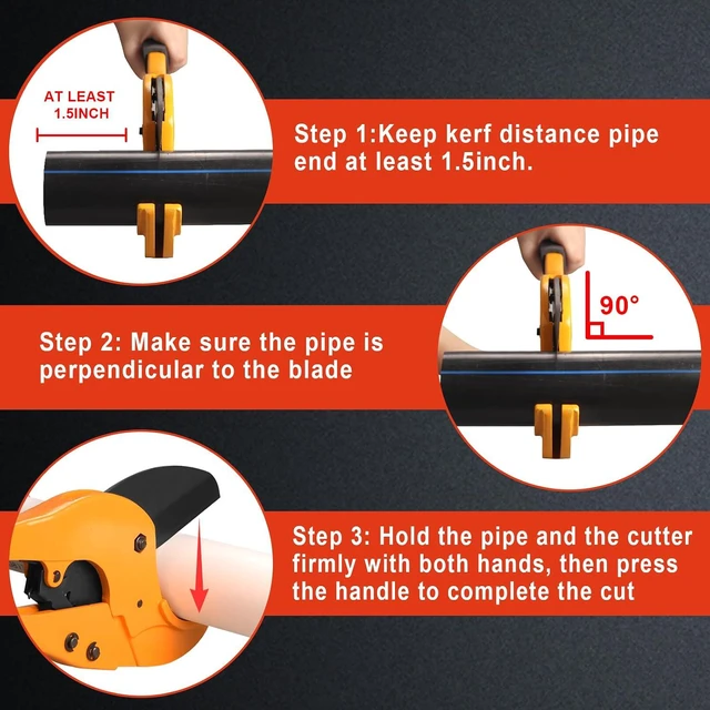 Alt view image 5 of 7 - Heavy-Duty PVC Pipe Cutter, Cuts Up to 2-7/8"