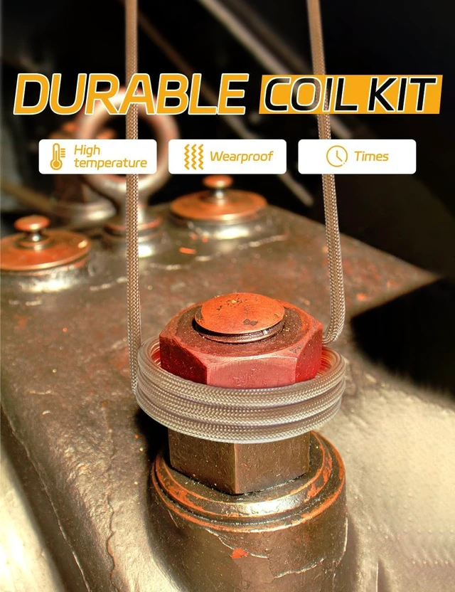 Alt view image 2 of 7 - 8Pcs Induction Heater Coil - Durable Coils for Rusted Bolt Removal