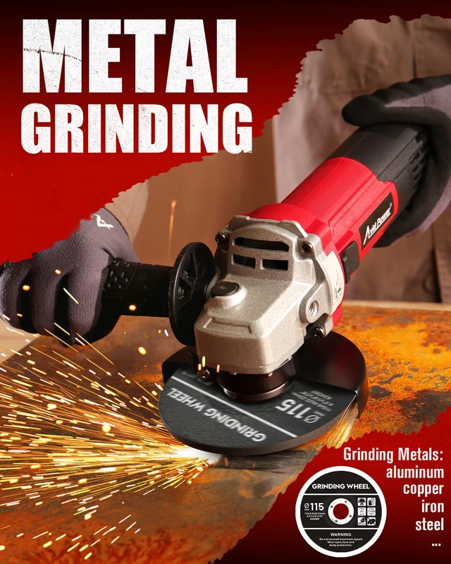 Alt view image 4 of 7 - Angle Grinder Tool 750W 6.5 Amp 4-1/2" 11,500 RPM Metal Grinder