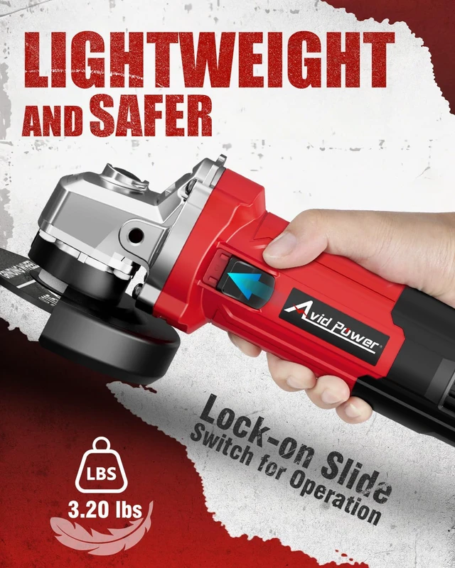 Alt view image 6 of 7 - Angle Grinder Tool 750W 6.5 Amp 4-1/2" 11,500 RPM Metal Grinder