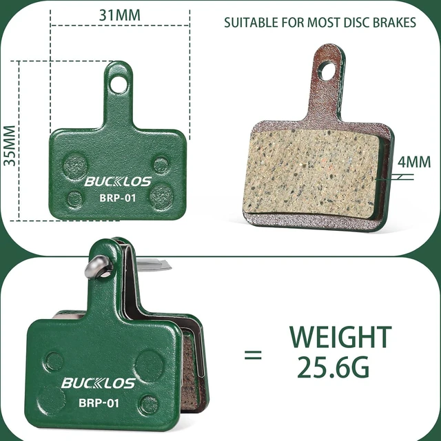 Alt view image 3 of 6 - 25 PC Bike Disc Brake Pads for TRP, Tektro & Shimano MT200 Deore Br-M575 M525 M515 T615 T675 M505 M495 M486 M485 M475 M465, MTB/eBike/Road Bike/Scooter