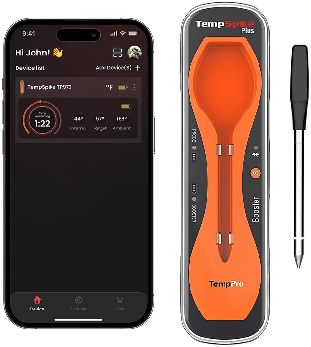 Main image of TempSpike 600ft Wireless Meat Thermometer with Ultra-Thin Probe