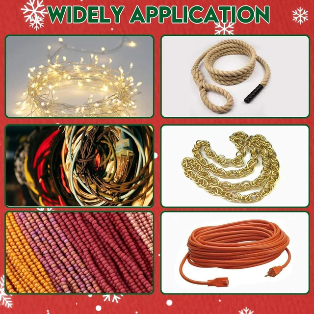 Alt view image 6 of 6 - 12PCS Rotating Handle Christmas Lights Storage Holder, Efficient & Durable,Tangle-Free Wires, Rope Winder for Ropes, String Lights, Fairy Lights, Wires, Garlands, Beads, Cords