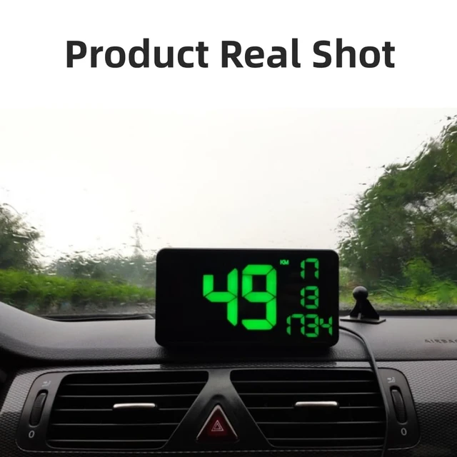 Alt view image 3 of 5 - 6.2 Inch Big Screen Truck GPS Speedometer Digital MPH Odometer HUD with Speeding Alert for Car, Golf Cart & All Vehicles