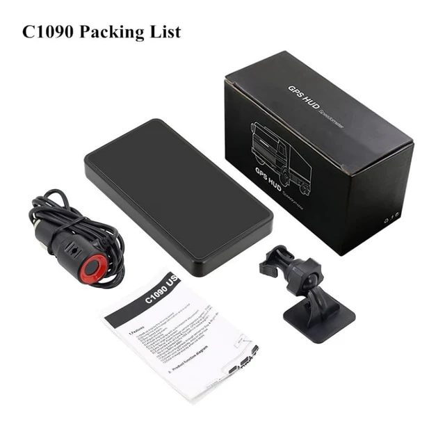 Alt view image 4 of 5 - 6.2 Inch Big Screen Truck GPS Speedometer Digital MPH Odometer HUD with Speeding Alert for Car, Golf Cart & All Vehicles
