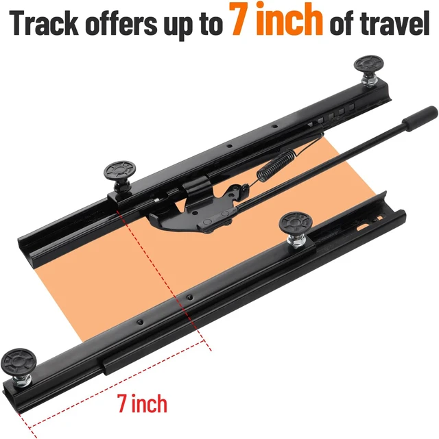 Alt view image 2 of 5 - Universal Seat Slider Kit for Go Kart Bucket Seats