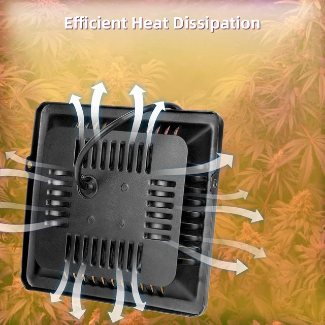 Alt view image 3 of 6 - Waterproof Plant Light, Outdoor Grow Light, Sunlike Full Spectrum LED Grow Lamp, Refugium Light for Saltwater Aquarium, Without Noise, Heating Lamps for Plants Seeding Veg Blooming Fruiting