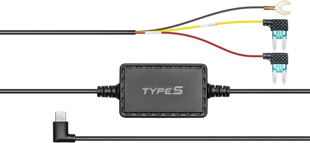 Main image of Type S USB-C Hardwiring Kit for Dash Cam - Compatible with S402, S402 Pro, S403, T200, T400 & Costco Models T401, T402 - Enable Parking Mode with Low Voltage Protection
