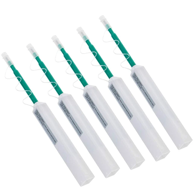 Alt view image 2 of 7 - Fiber Optic Connector Cleaning Pen,5PCS Fiber Optic Cleaner Pen for 2.5mm Ferrules SC,FC,ST,SC/ and FC/,800+ Clean Times