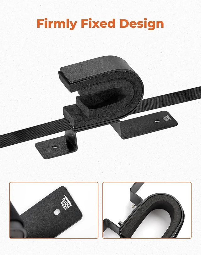 Alt view image 5 of 7 - UTV Tool Rack, Screw Mount UTV Tool Holder Shovel Bow Rack