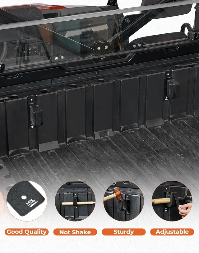 Alt view image 4 of 7 - UTV Tool Rack, Screw Mount UTV Tool Holder Shovel Bow Rack